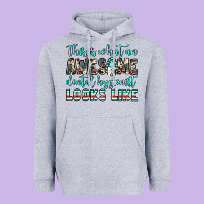 This Is What An Awesome Dental Hygienist Looks Like Heavyweight Hoodie Designed By Jahusdesignshop