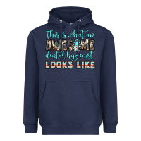 Navy this is what an awesome dental hygienist looks like Heavyweight Hoodie - JahusDesignShop