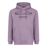 Lavender Funny Animal Sloth SLOPHISTICATED Heavyweight Hoodie - linhVisuals