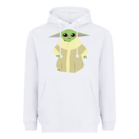 White Baby Grogu Legend Heavyweight Hoodie - linhVisuals