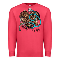 Cardinal nurse leopard heart Premium Sweatshirt - JahusDesignShop
