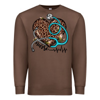 Chestnut nurse leopard heart Premium Sweatshirt - JahusDesignShop