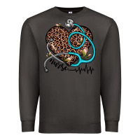 Smoke nurse leopard heart Premium Sweatshirt - JahusDesignShop