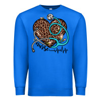 True Royal nurse leopard heart Premium Sweatshirt - JahusDesignShop