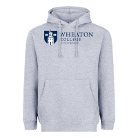 Heather Grey Wheaton College Heavyweight Hoodie - linhVisuals