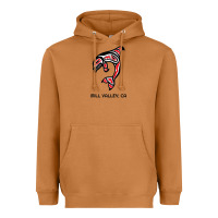 Mill Valley, California Native American Orca Killer Whale Raglan Baseb Heavyweight Hoodie | Teevron