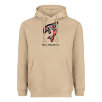 Mushroom mill valley, california native american orca killer whale raglan baseb Heavyweight Hoodie - linhVisuals