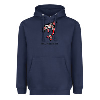 Navy mill valley, california native american orca killer whale raglan baseb Heavyweight Hoodie - linhVisuals