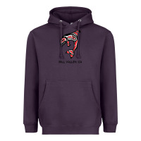 Plum mill valley, california native american orca killer whale raglan baseb Heavyweight Hoodie - linhVisuals
