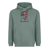 Sage mill valley, california native american orca killer whale raglan baseb Heavyweight Hoodie - linhVisuals