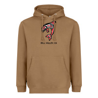 Toasted Coconut mill valley, california native american orca killer whale raglan baseb Heavyweight Hoodie - linhVisuals
