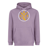 Lavender retro oakland baseball emblem vintage oak premium Heavyweight Hoodie - linhVisuals
