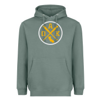 Sage retro oakland baseball emblem vintage oak premium Heavyweight Hoodie - linhVisuals