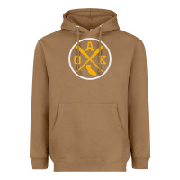 Toasted Coconut retro oakland baseball emblem vintage oak premium Heavyweight Hoodie - linhVisuals