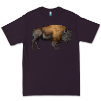 Plum american bison body Premium Tee - RanaPortraitStore