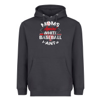 Smoke moms against white baseball pants sport lover mothers day Heavyweight Hoodie - linhVisuals