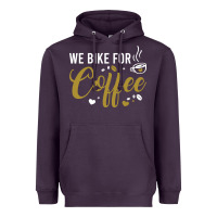 Plum we bike for coffee t shirt Heavyweight Hoodie - linhVisuals