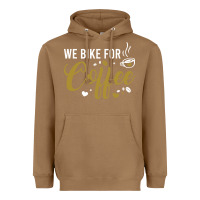 Toasted Coconut we bike for coffee t shirt Heavyweight Hoodie - linhVisuals