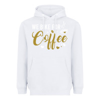 White we bike for coffee t shirt Heavyweight Hoodie - linhVisuals
