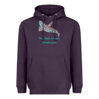 Plum san juan islands upward orca killer whale native american raglan baseb Heavyweight Hoodie - linhVisuals