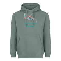 Sage san juan islands upward orca killer whale native american raglan baseb Heavyweight Hoodie - linhVisuals