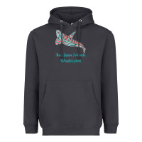 Smoke san juan islands upward orca killer whale native american raglan baseb Heavyweight Hoodie - linhVisuals