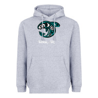 Sitka Alaska Native American Tribal Orca Killer Whale Raglan Baseball Heavyweight Hoodie | Teevron