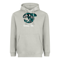 Moon Dust sitka alaska native american tribal orca killer whale raglan baseball Heavyweight Hoodie - linhVisuals