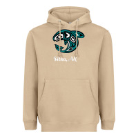 Mushroom sitka alaska native american tribal orca killer whale raglan baseball Heavyweight Hoodie - linhVisuals