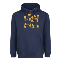 Navy Funny Cat Camouflage Heavyweight Hoodie - linhVisuals