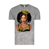Cloud Rock black queen Vintage Tee - FaDigitalArtStudio