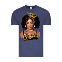 Vintage Denim black queen Vintage Tee - FaDigitalArtStudio