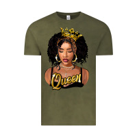 Vintage Olive black queen Vintage Tee - FaDigitalArtStudio
