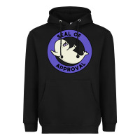 Black seal of approval baby art Heavyweight Hoodie - linhVisuals