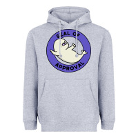 Heather Grey seal of approval baby art Heavyweight Hoodie - linhVisuals
