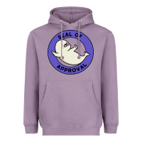 Lavender seal of approval baby art Heavyweight Hoodie - linhVisuals