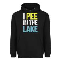 Black i pee in the lake funny summer vacation t shirt Heavyweight Hoodie - linhVisuals
