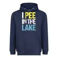 Navy i pee in the lake funny summer vacation t shirt Heavyweight Hoodie - linhVisuals