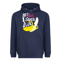 Navy sorry girls i suck dick Banana Heavyweight Hoodie - linhVisuals