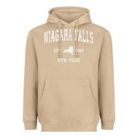 Mushroom niagara falls new york ny vintage athletic sports design t shirt Heavyweight Hoodie - linhVisuals