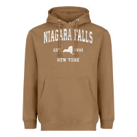 Toasted Coconut niagara falls new york ny vintage athletic sports design t shirt Heavyweight Hoodie - linhVisuals
