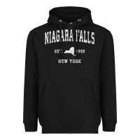 Niagara Falls New York Ny Vintage Athletic Sports Design T Shirt Heavyweight Hoodie | Teevron
