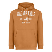Meerkat niagara falls new york ny vintage athletic sports design t shirt Heavyweight Hoodie - linhVisuals