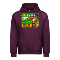 Mauve Wine happy go lucky goat Urban Hoodie - RanaPortraitStore