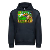 Navy happy go lucky goat Urban Hoodie - RanaPortraitStore