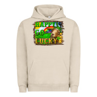 Pigment French Oak happy go lucky goat Urban Hoodie - RanaPortraitStore