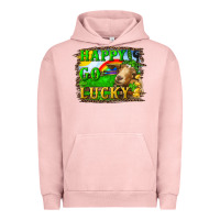 Pigment Salmon happy go lucky goat Urban Hoodie - RanaPortraitStore