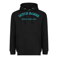 Black north carolina outer banks obx nc beach gift long sleeve t shirt Heavyweight Hoodie - linhVisuals