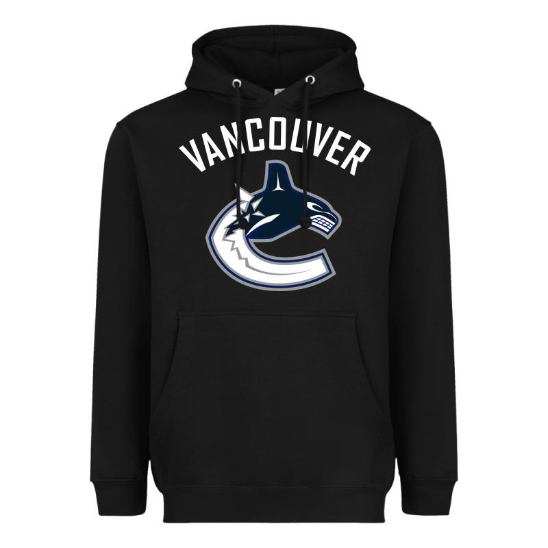 Canucks White Heavyweight Hoodie by linhVisuals | Teevron