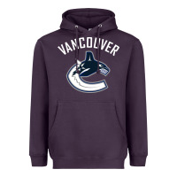 Plum canucks white Heavyweight Hoodie - linhVisuals